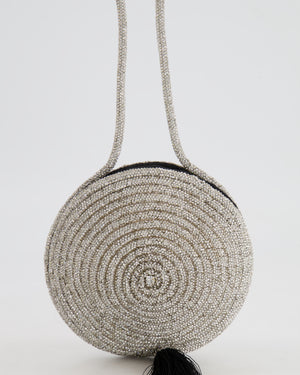 Nué Crystal Spiral Round Small Bag with Tassel Detail RRP £640