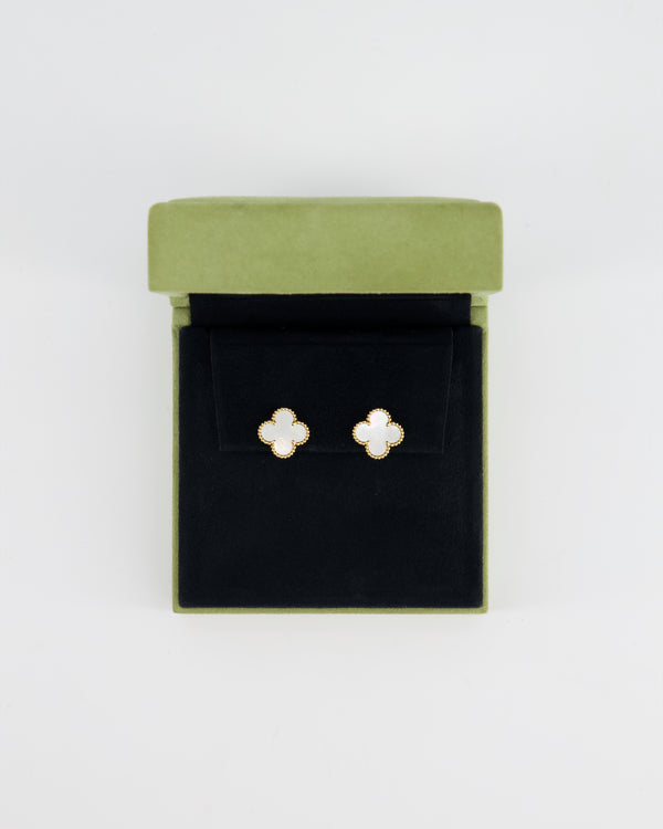 *HOT* Van Cleef & Arpels Vintage Alhambra Earrings in 18K Gold RRP £3800