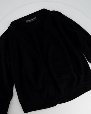 Dolce & Gabbana Cashmere Black Cardigan Size IT 44 (UK 12)