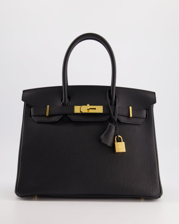 Hermès Birkin Bag 30cm Black in Retourne Togo Leather with Gold Hardware Bag
