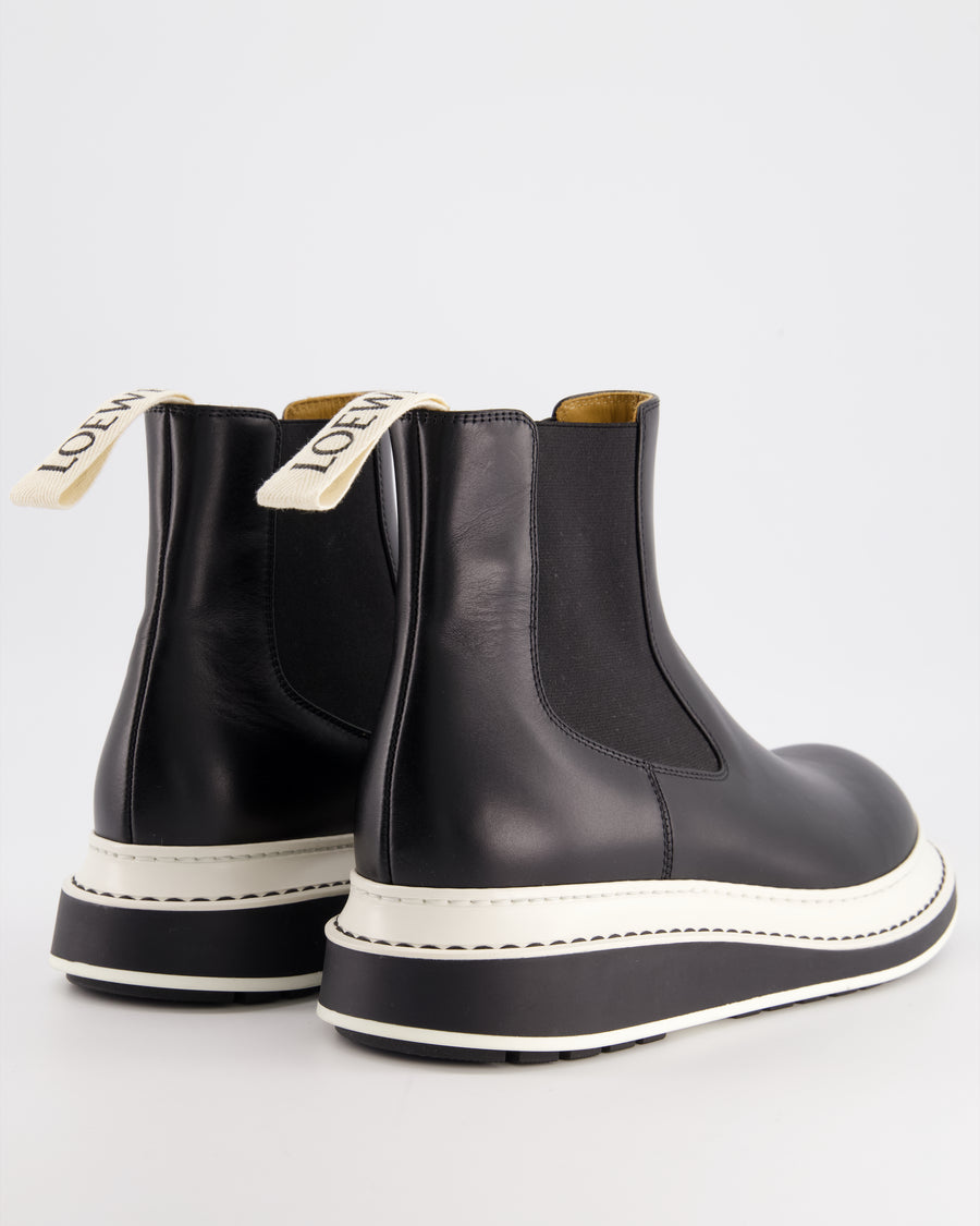 Loewe Black and White Platform Chelsea Boots Size EU 39 RRP £725
