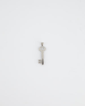 Theo Fennell Diamonds and Sapphires Key Pendant in White Gold
