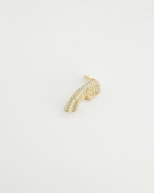 Lanvin Gold and Crystal Embellished Earcuff Earring RRP £500