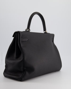 Hermès Kelly 35cm Bag Black in Togo Leather with Palladium Hardware