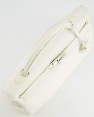 *FIRE PRICE* Hermès Kelly 35cm Bag in White Clemence Leather with Palladium Hardware