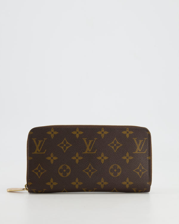 Louis Vuitton Brown Canvas Monogram Zippy Wallet with Gold Hardware RRP £565