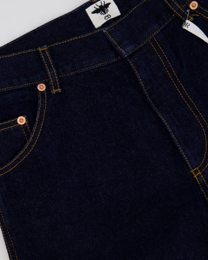Christian Dior Dark Wash Indigo Straight Jeans with Contrast Stitching Details Size FR 36 (UK 8)