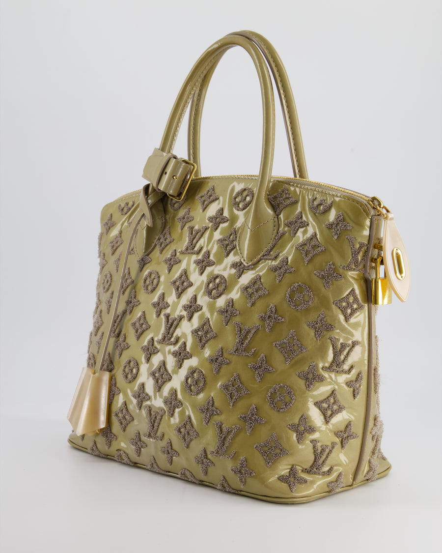 Louis Vuitton Green Patent Monogram Fascination Lockit Bag