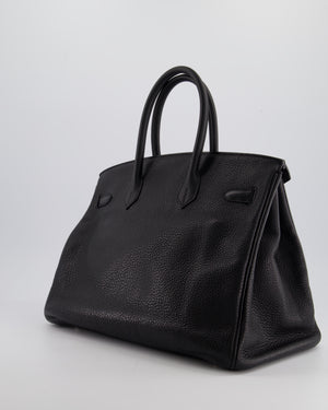 Hermès Vintage Birkin 35cm Bag in Black Togo Leather with Palladium Hardware