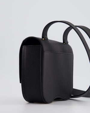 Hermès Mini Della Cavalleria Bag in Black Epsom Leather and Gold Hardware