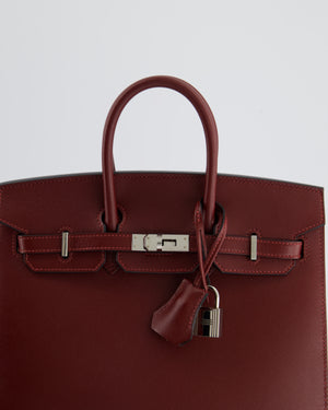 *HOT COLOUR* Hermès Birkin 25cm Sellier in Rouge H Veau Madame Leather with Palladium Hardware