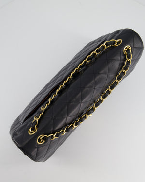 *HOT* Chanel Black Caviar Leather Maxi Double Flap Bag with Gold Hardware RRP £9,760