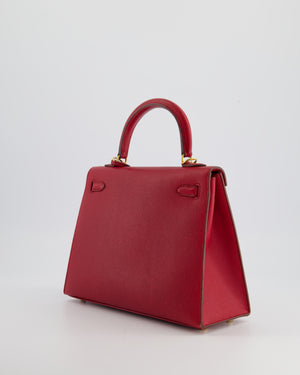 *FIRE PRICE* Hermès Kelly Sellier 25cm Bag in Rouge Vif Epsom Leather with Gold Hardware