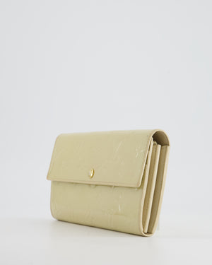 Louis Vuitton Pastel Yellow Sarah Wallet in Vernis Leather