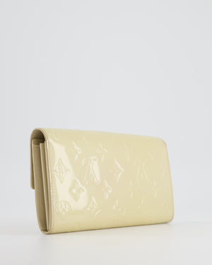 Louis Vuitton Pastel Yellow Sarah Wallet in Vernis Leather
