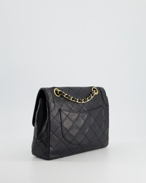 Chanel Small Black Single Flap Diana Bag in Lambskin Leather with Mixed Hardware