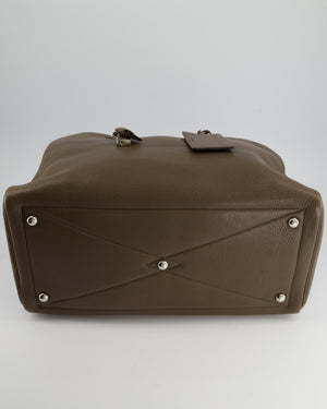 Hermès Victoria 45cm Bag in Etoupe Togo Leather with Palladium Hardware