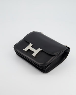 *FIRE PRICE* Hermès Constance 18cm in Black Swift Leather with Palladium Hardware