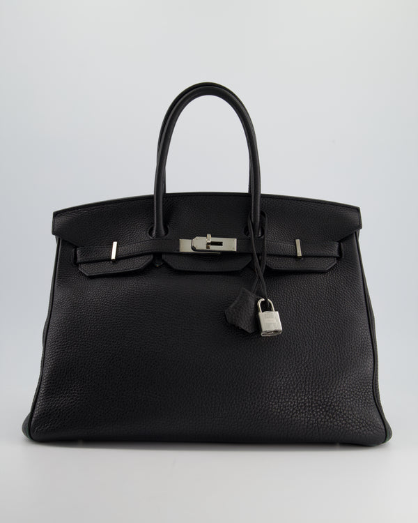 Hermès Birkin 35cm Bag in Black Togo Leather with Silver Hardware