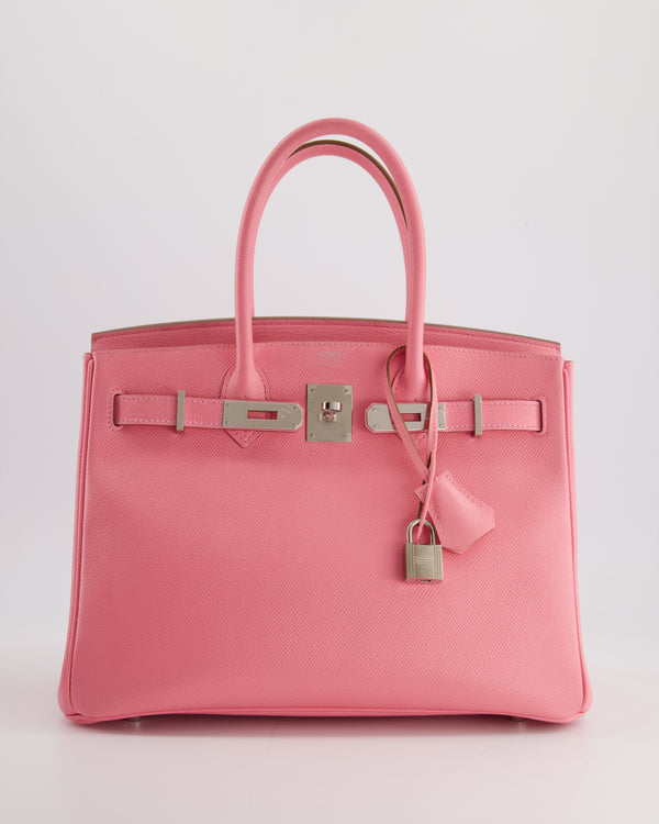 Hermès Birkin 30cm Bag in Rose Confetti Epsom Leather with Palladium Hardware