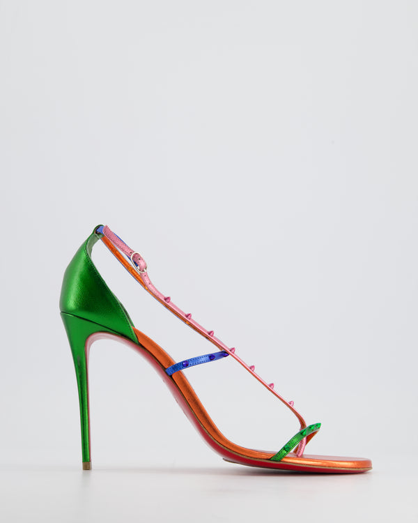 Christian Louboutin Multi-Colour Studded Simple Strap High Heel Size EU 40.5