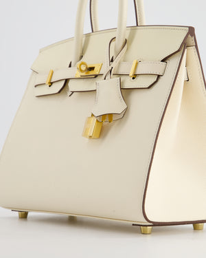 Hermès Birkin 25cm Sellier in Nata in Epsom Leather with Gold Hardware