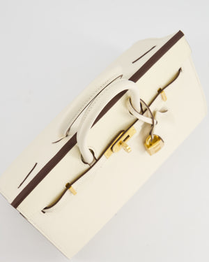 Hermès Birkin 25cm Sellier in Nata in Epsom Leather with Gold Hardware