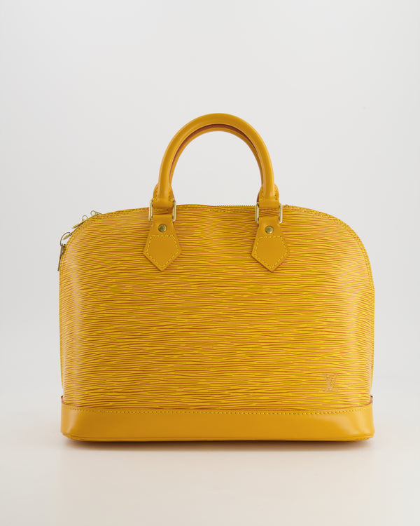 Louis Vuitton Alma MM Bag in Yellow Epi Leather with Gold Hardware RRP £1,950