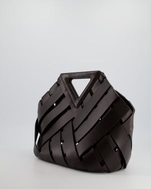 *FIRE PRICE* Bottega Veneta Chocolate Medium Intreccio Point Bag in Calfskin Leather with Leather Hardware RRP £2750