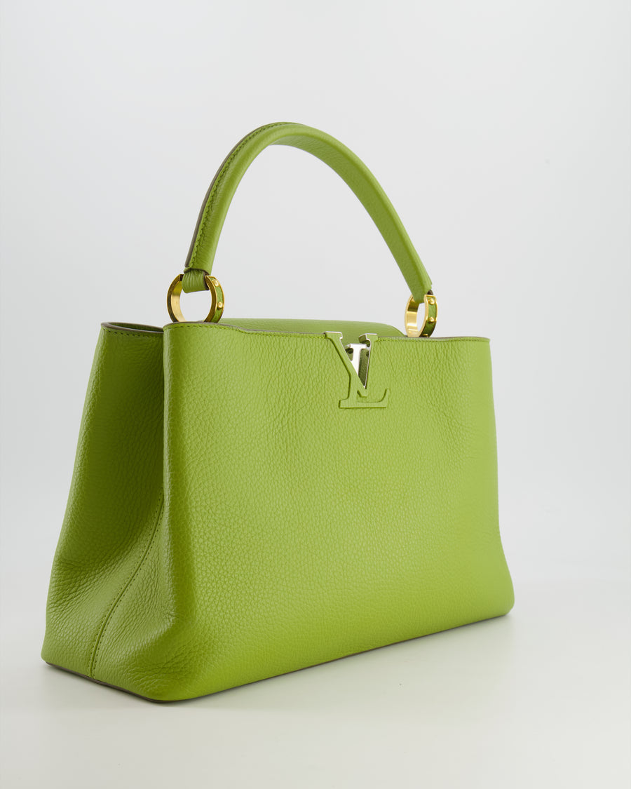 Louis Vuitton Pistachio Green Capucines GM Bag with Gold Hardware RRP £6,400