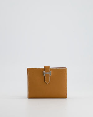 Hermès Gold Bearn Mini Wallet in Epsom Leather with Palladium Hardware £1,670