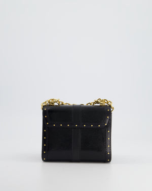 *LIMITED EDITION* Louis Vuitton Black Mini Twist Bag in Lizard Leather with Crystal Details and Gold Hardware RRP £12950
