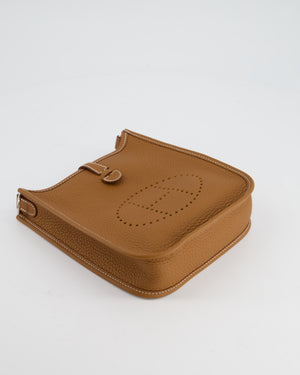 *HOT* Hermès Mini Evelyne Bag in Gold Togo Leather with Palladium Hardware