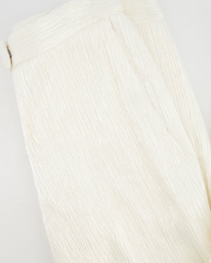 Louis Vuitton Cream Pearlescent Shaped Trouser Size FR 38 (UK 10)