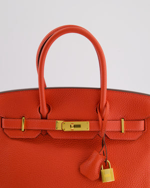 *FIRE PRICE* Hermès Birkin Bag 30cm in Rouge Pivione Clemence Leather with Gold Hardware