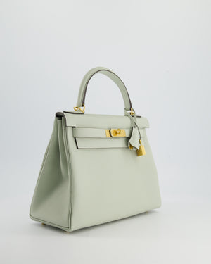 Hermès Kelly 28cm Retourne in Gris Neve Togo Leather with Gold Hardware