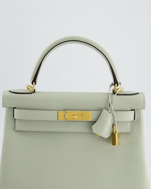 Hermès Kelly 28cm Retourne in Gris Neve Togo Leather with Gold Hardware
