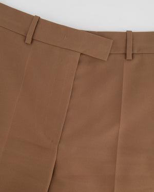 Valentino Brown Tailored High-Waisted Trousers Size IT 42 (UK 10) RRP £850