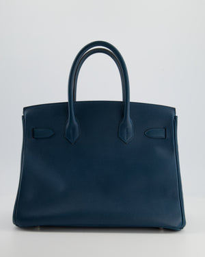 Hermès Birkin Bag 30cm in Bleu Colvert Epsom Leather with Palladium Hardware