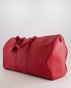 Lous Vuitton Vintage Keepall 50cm Travel Bag in Red Epi Leather