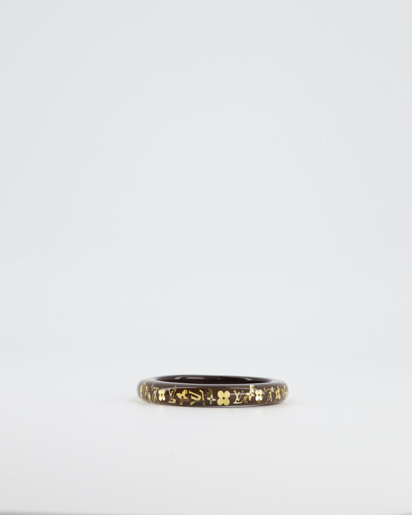Louis Vuitton Brown Inclusion Bangle with Logo Detail