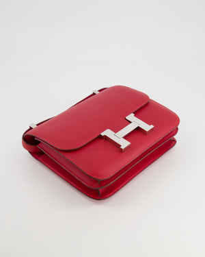 *FIRE PRICE* Hermès Constance 24cm Bag in Rouge Casaque Epsom Leather with Palladium Hardware