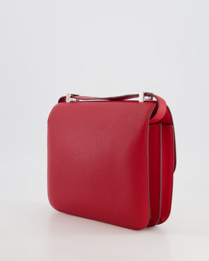 *FIRE PRICE* Hermès Constance 24cm Bag in Rouge Casaque Epsom Leather with Palladium Hardware