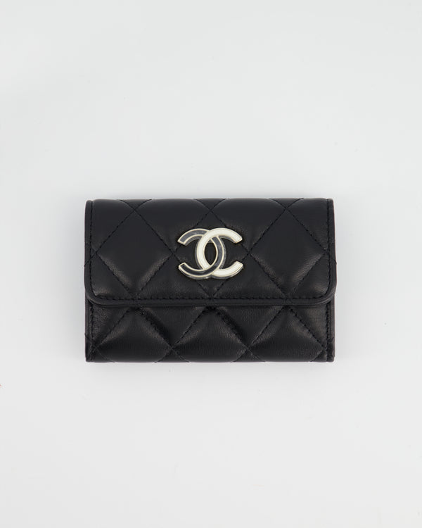 *RARE* Chanel Black Card & Coin Holder in Lambskin Leather with CC Logo