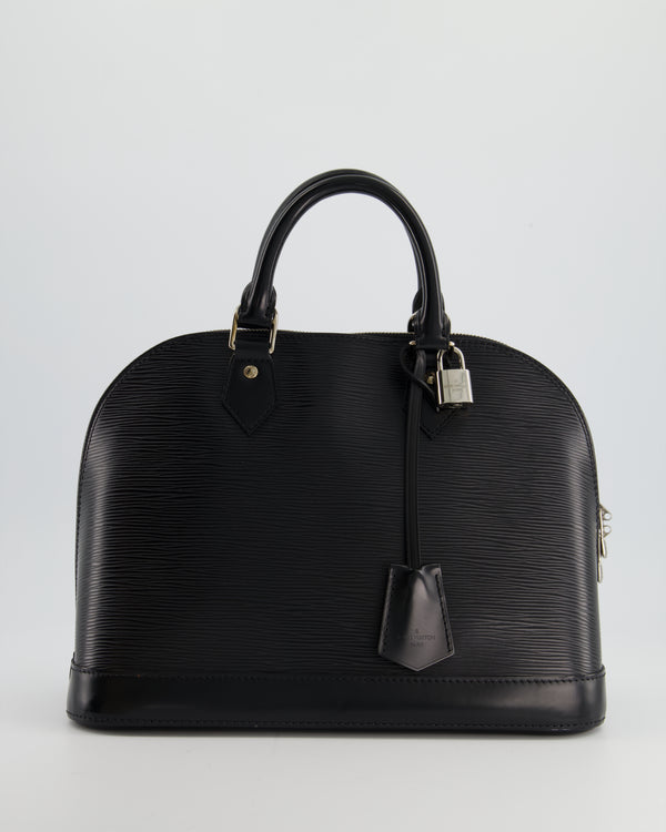 Louis Vuitton Alma MM Bag in Black Epi Leather with Silver Hardware RRP £1600