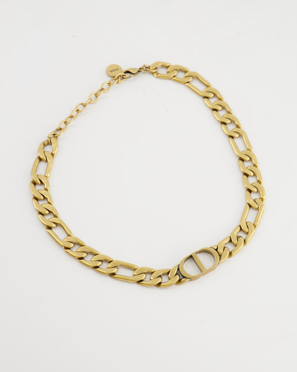 Christian Dior Antique Gold 30 Montaigne Choker Necklace RRP £530