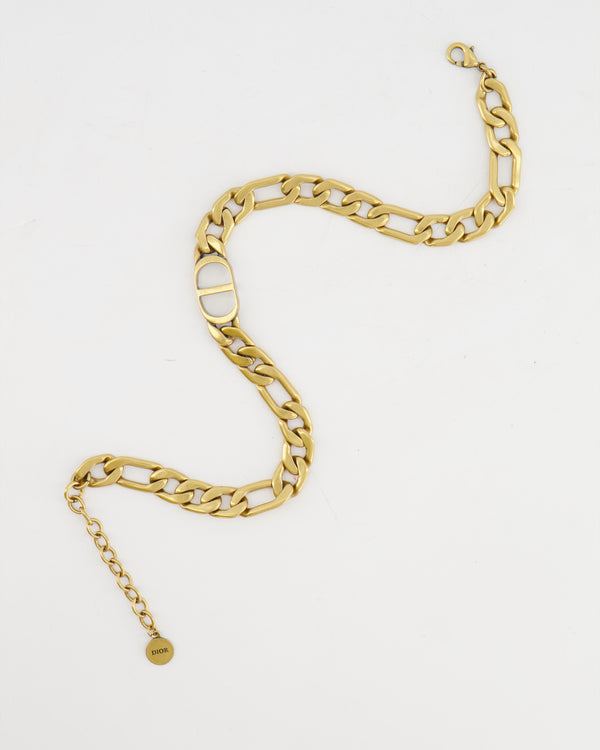 Christian Dior Antique Gold 30 Montaigne Choker Necklace RRP £530