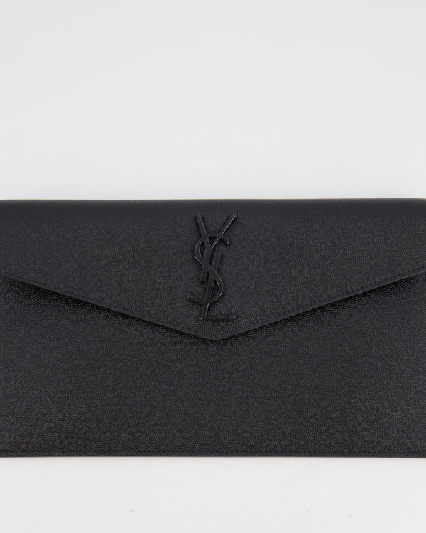 *FIRE PRICE* Saint Laurent Black Uptown Pouch Bag with Black Logo Detail RRP £460