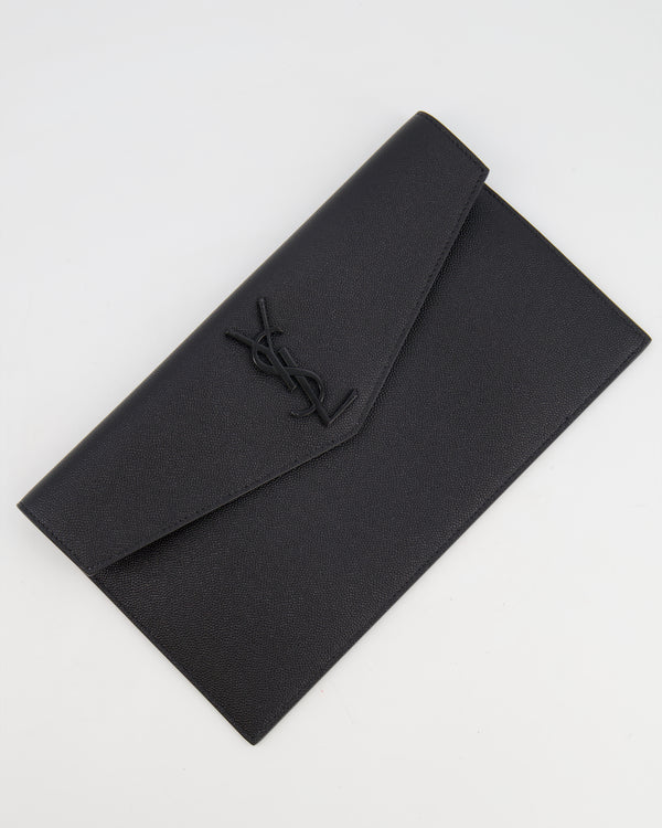 *FIRE PRICE* Saint Laurent Black Uptown Pouch Bag with Black Logo Detail RRP £460