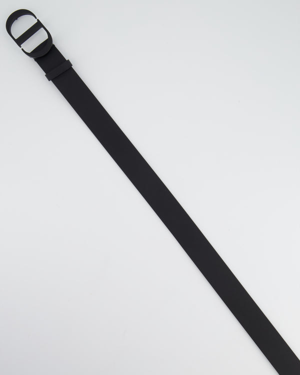 *HOT* Christian Dior 30 Montaigne Ultra Matte Belt in Calfskin Leather with Matte Black Buckle 75cm